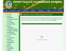 Tablet Screenshot of doonvalleyschool.com